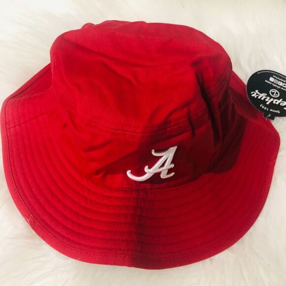 Zephyr Men's Bucket Hat Trainer Alabama Crimson Tide Team Red Size Large NWT - Picture 5 of 9